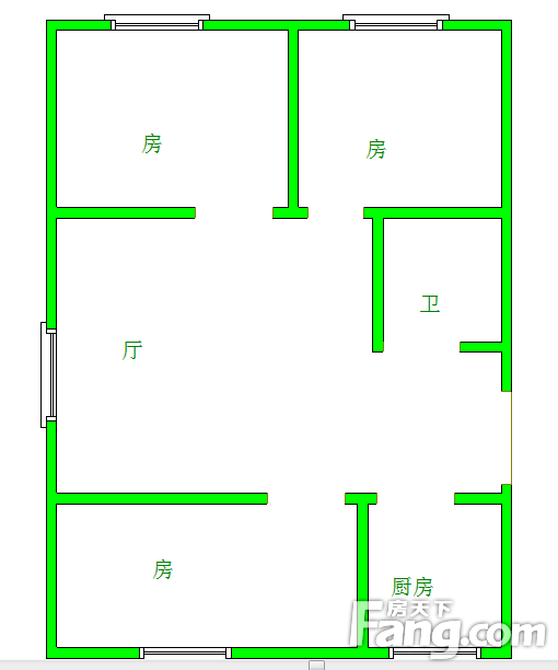 台北花苑台北花苑 3室 户型图 3室2厅2卫1厨 0.00㎡