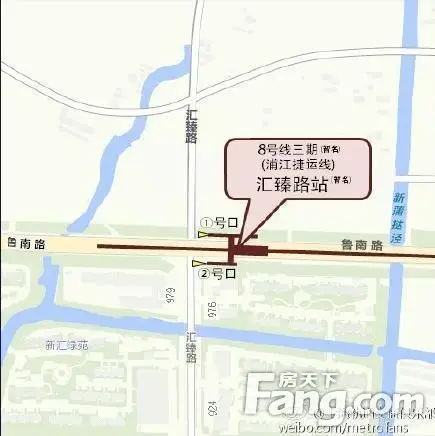 8号线三期车站设计公示 —— 汇臻路站