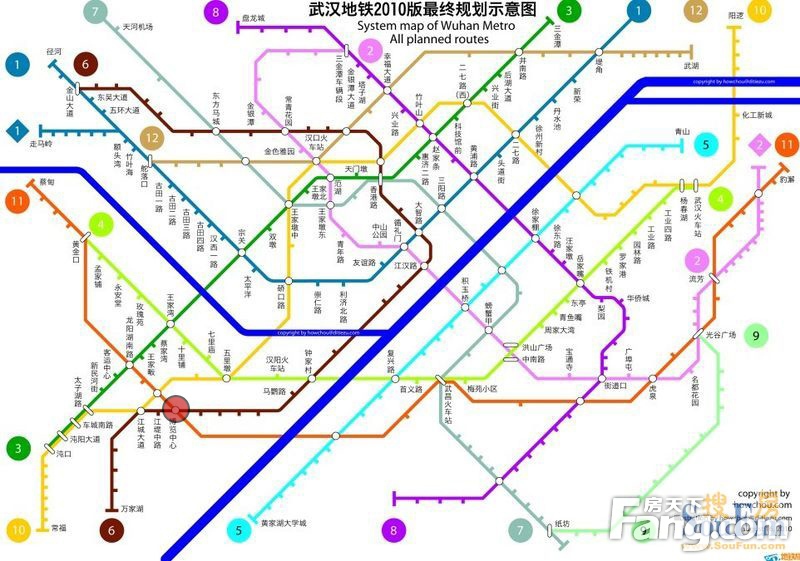 武汉地铁规划图