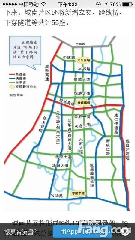 华府公馆旁连接成都主城区的铁东快线最新建设消息!图片