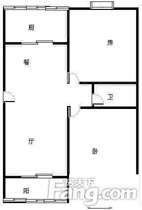 枫叶苑南区两室一厅图片