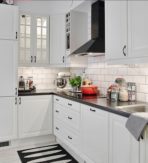 北欧风格二居室厨房橱柜装修图片-搜房网装修效果图