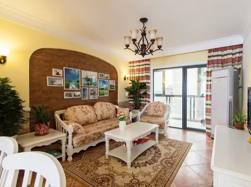 裕亚银湖城,裕亚银湖城田园风格128.39平米三