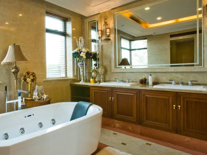 三盛松江颐景园别墅欧美风情卫生间装修_三盛