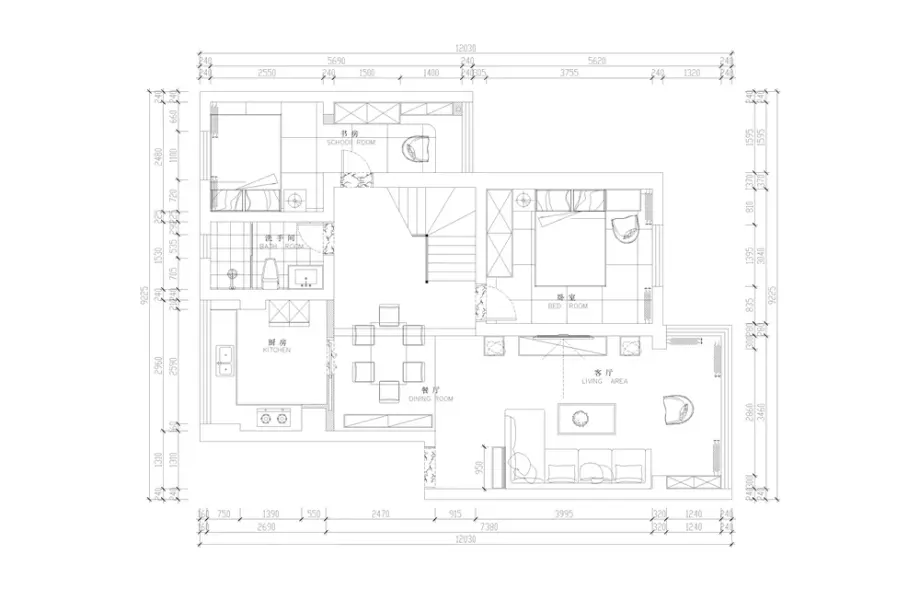 160平方米房子设计图,160平方平面设计图 景蜜村-现代简约-160平米复式装修图片-深圳装修设计