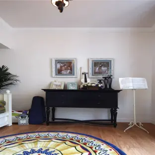 田园风格三室两厅118平米,保利紫荆花语田园风