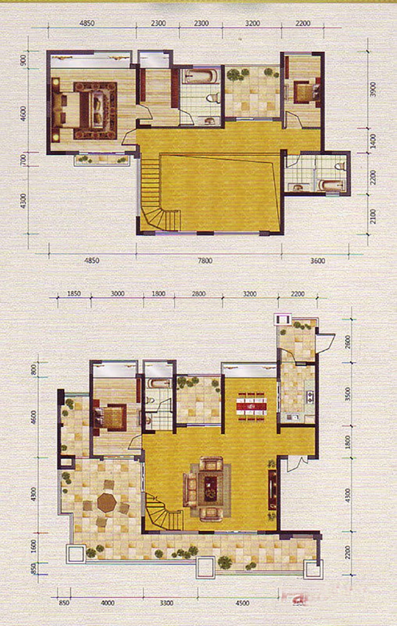 南宁荣和大地-四居室-230平米-装饰设计
