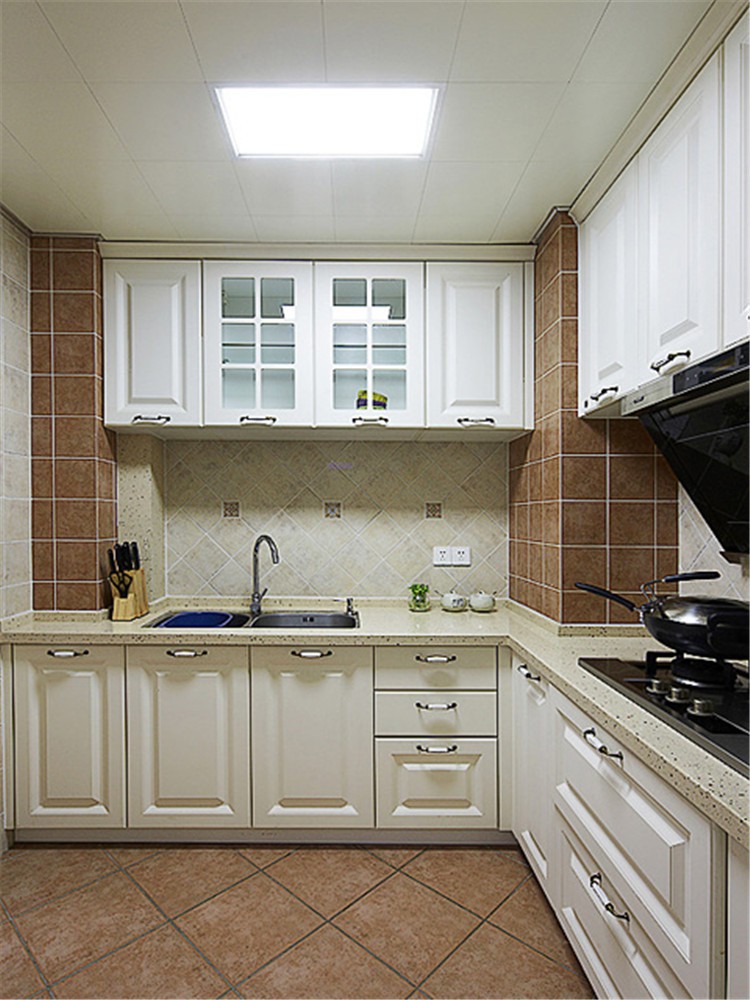 田园风格二居室厨房橱柜装修效果图大全