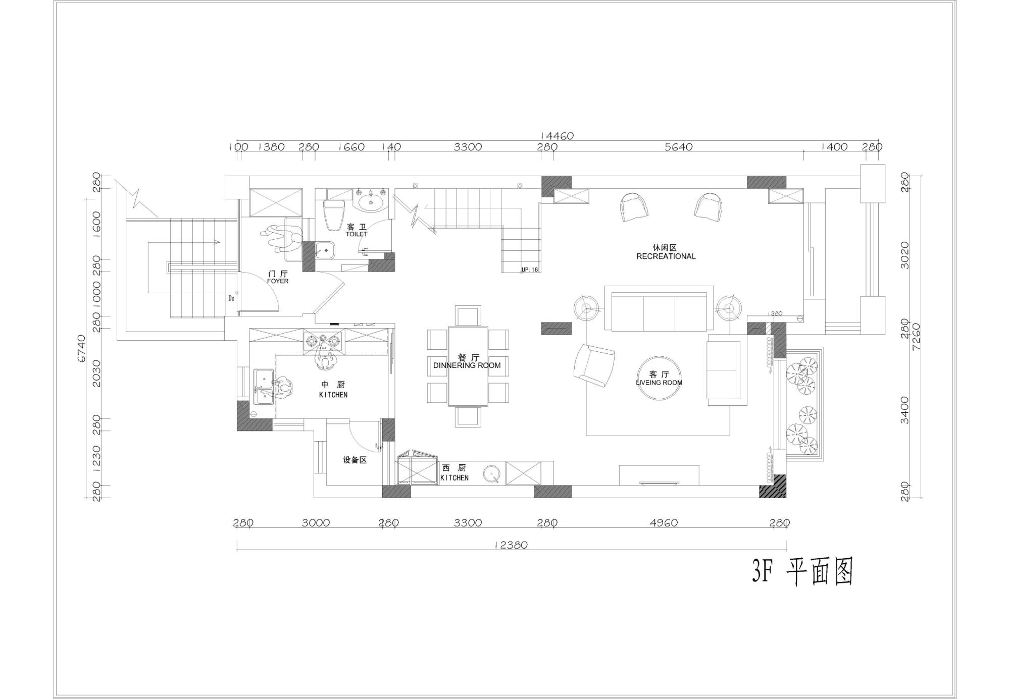 上海保利茉莉公馆别墅欧美风情四居室装修效果图_300平米80万装修设计