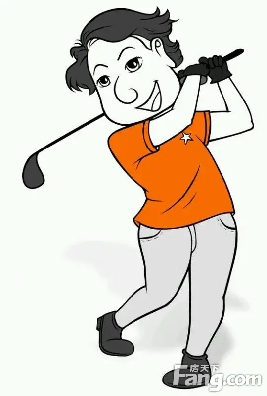 建曙·高尔夫1号卡通人物形象设计作品欣赏