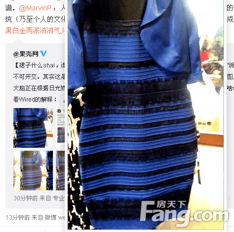 蓝黑色裙子色盲图图片