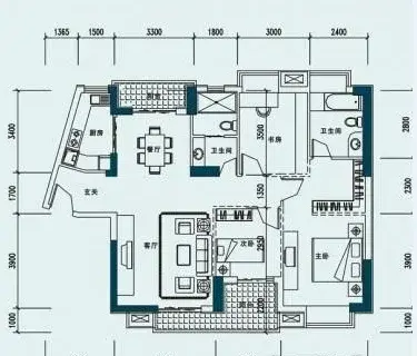 绿茵仁居户型图