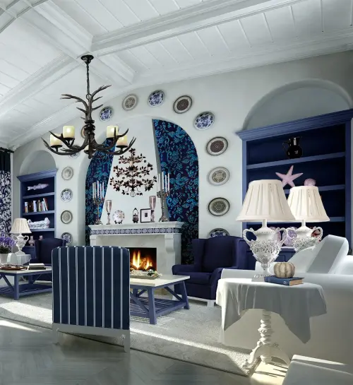 地中海风格,自建房地中海风格368平米别墅装修设计图片_样板间_实景图