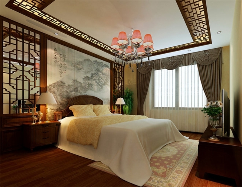 中式古典二居室二厅一卫91.00平米