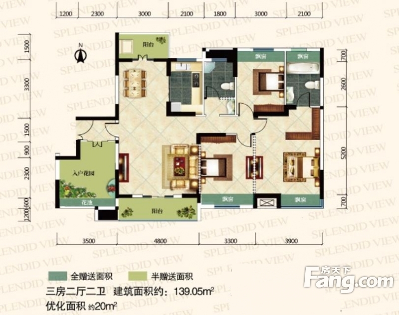 清江泓景139平方米装修案例全包11.2万