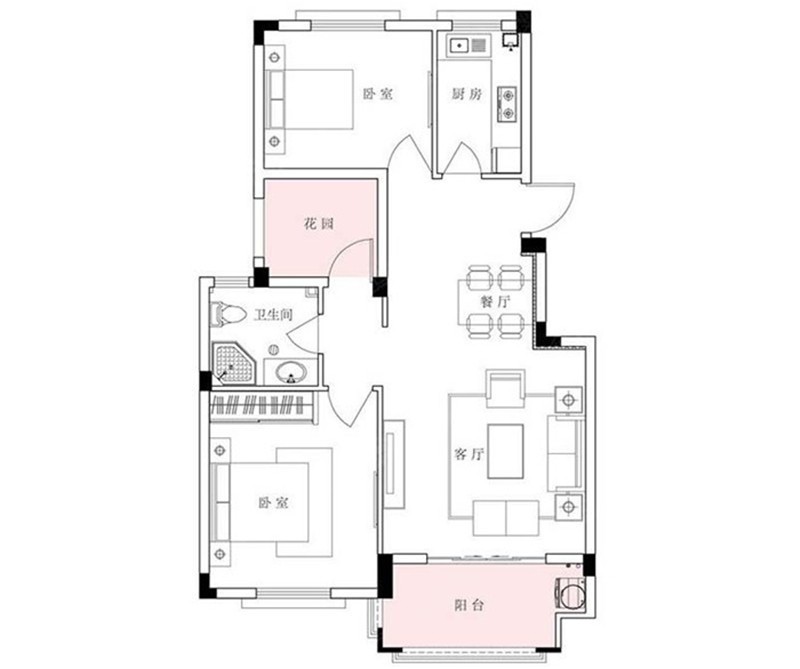 澳海澜庭-三居室-欧美风格