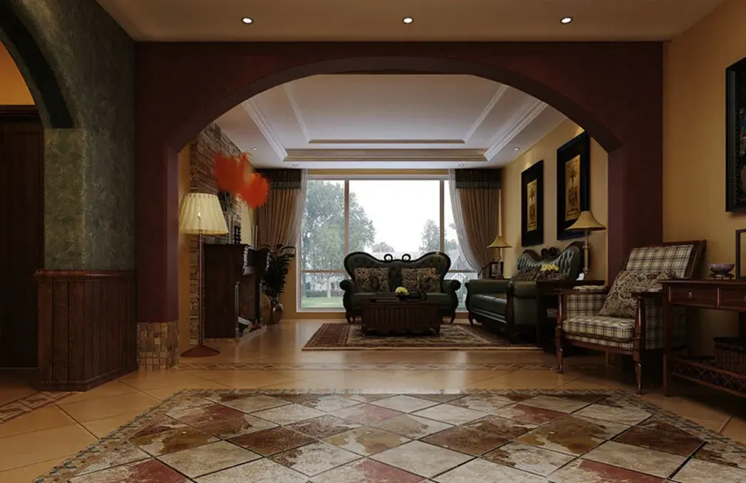 美式古典的装修风格给人一种高贵,奢华的感觉