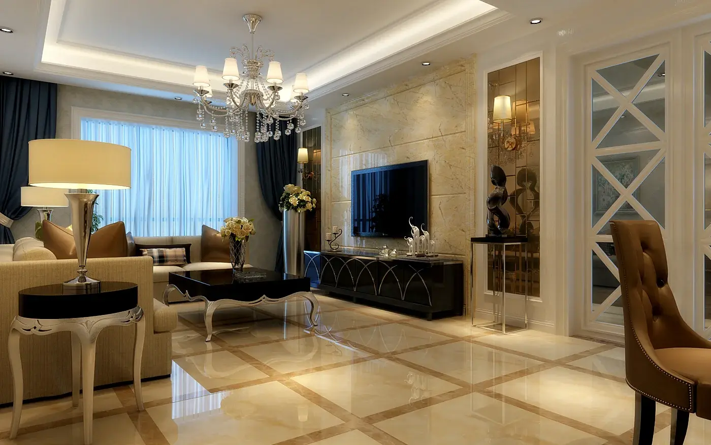 100平以内装修什么风格好?6套最走心简欧装修效果图