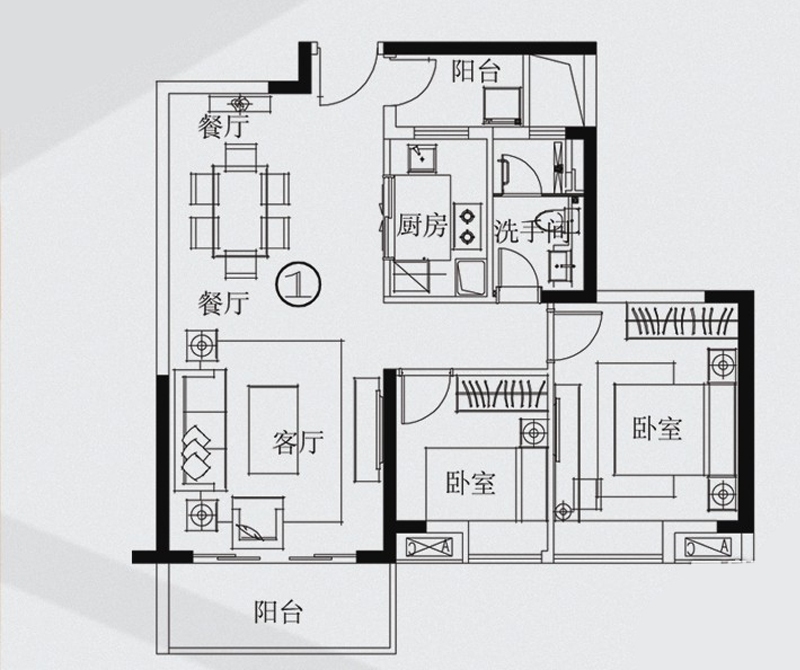 中式风格—83平2室