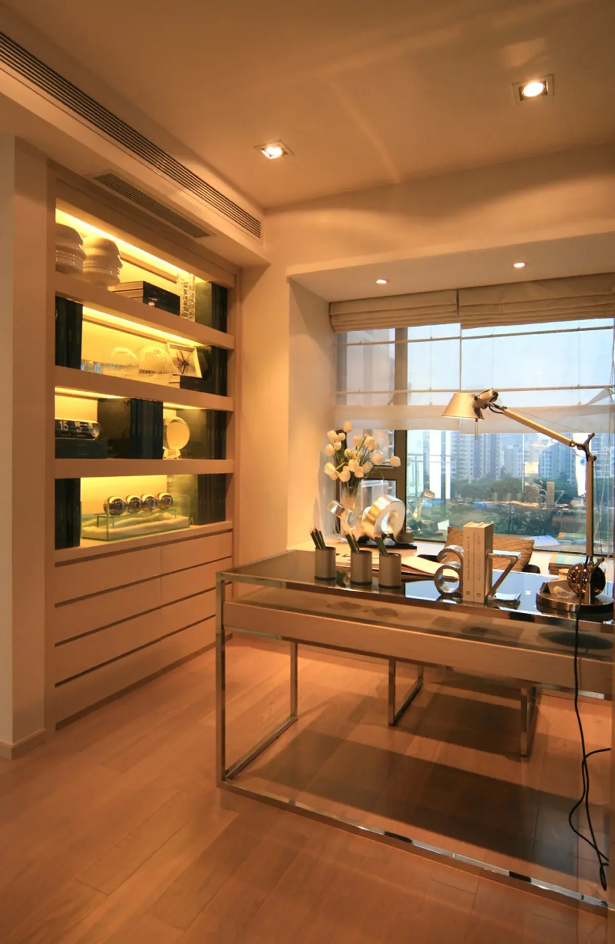 上海现代简约书房装修样板间