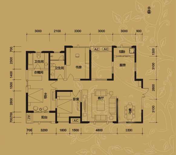 设计师精品-160平四居室-中式风格设计案例