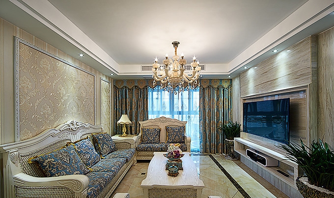 复地海上海130平三居室-法式风格效果图
