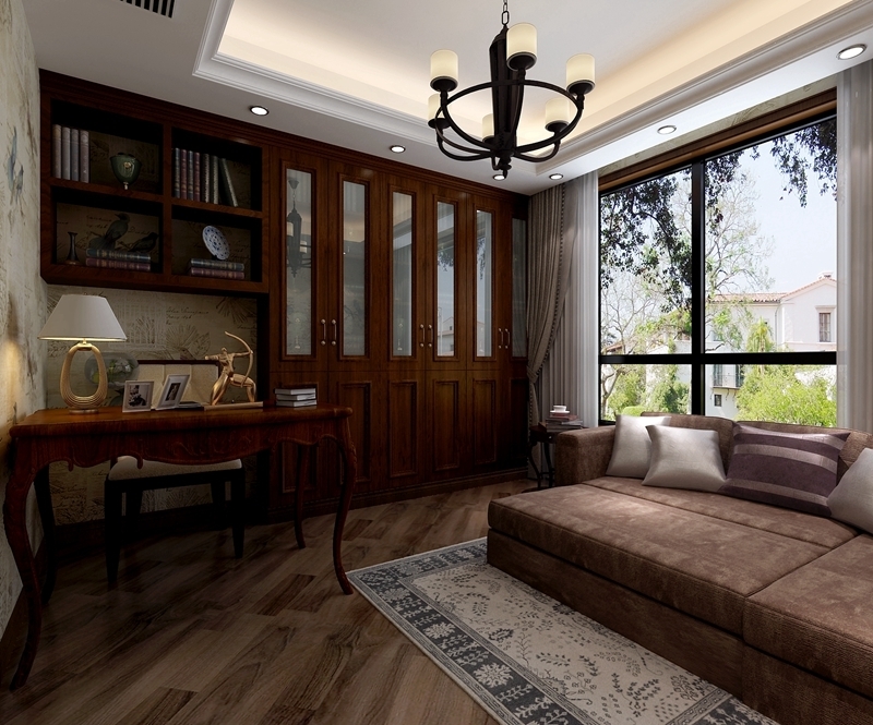 白桦林间173平—四居室—古典美式风格
