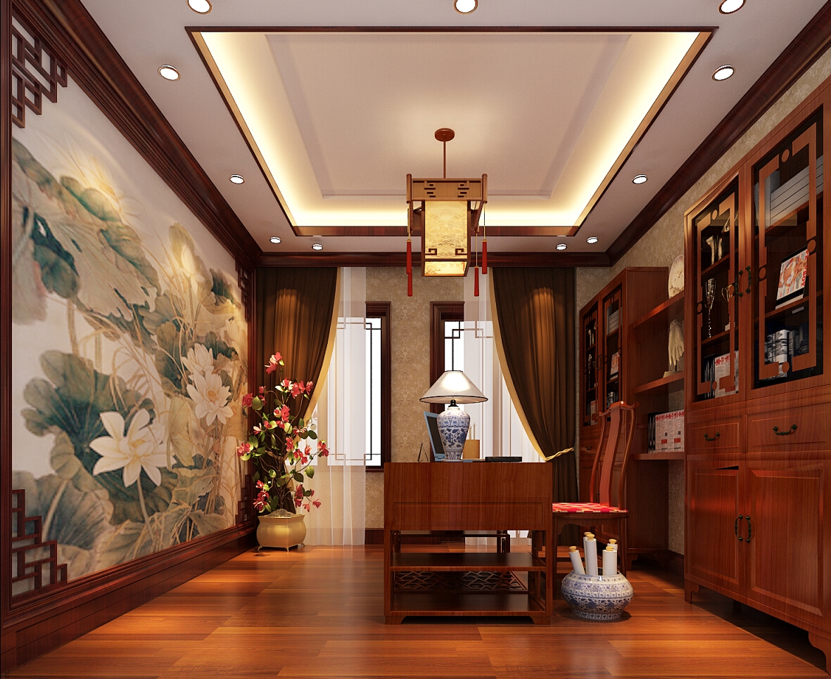 中式风格的古色古香与现代风格的简单素雅自然